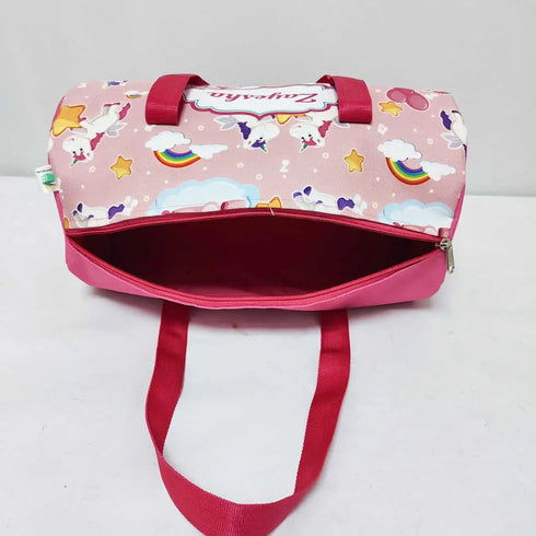 Personalized Unicorn Printed Kids Duffle Bag Gift Combo